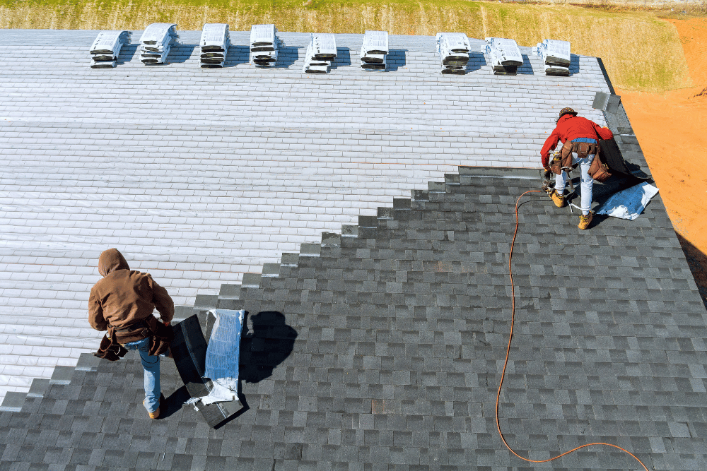 New asphalt shingle roof installation in Denver, CO
